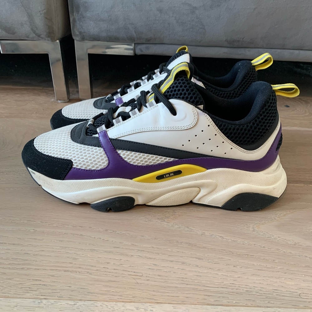 Dior b22 Violet white black purple yellow sz 47 14 3SN231YRK men - Picture 3 of 9